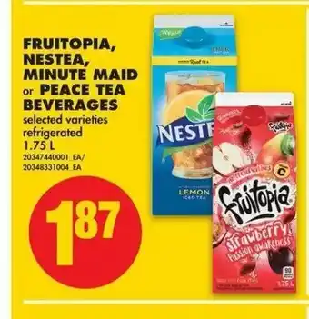 No Frills Fruitopia Nestea, Minute Maid offer