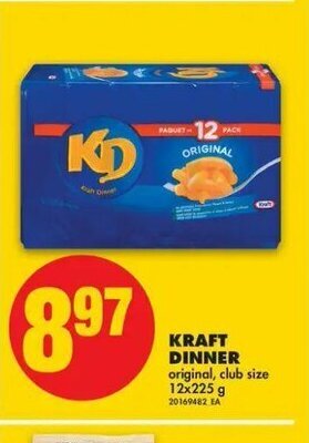 No Frills Kraft Dinner offer