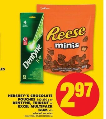No Frills Hershey's Chocolate Pouches offer