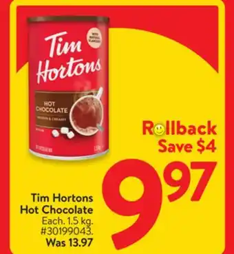 Walmart Tim hortons hot chocolate offer