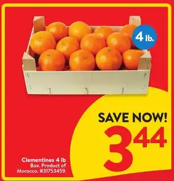 Walmart Clementines 4 lb offer