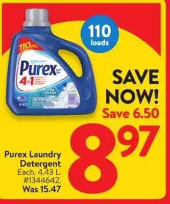 Walmart Purex laundry detergent offer