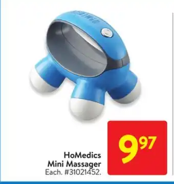 Walmart Homedics mini massager offer