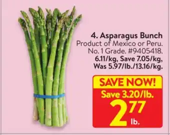 Walmart Asparagus bunch offer