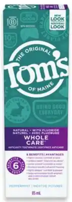 Walmart Tom's of maine toothpaste offer