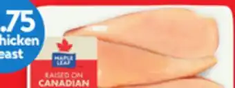 Walmart Maple leaf boneless skinless chicken breasts offer