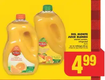 No Frills Del monte juice blends, 2.5 l offer