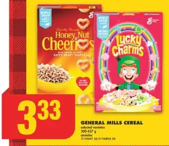 No Frills General mills cereal, 300-437 g offer