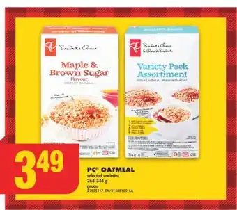 No Frills Pc oatmeal, 264-344 g offer