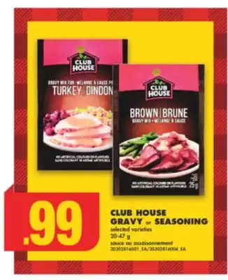 No Frills Club house gravy or seasoning, 20-47 g offer