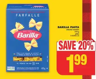 No Frills Barilla pasta, 410 g offer
