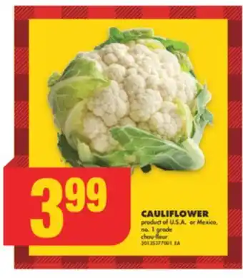 No Frills Cauliflower offer