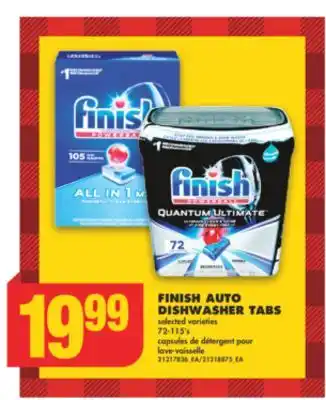 No Frills Finish auto dishwasher tabs, 72-115's offer