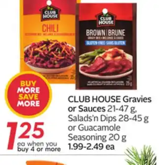 Sobeys Club house gravies or sauces offer