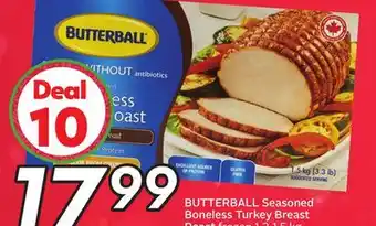 Sobeys Seasoned boneless turkey breast roast offer