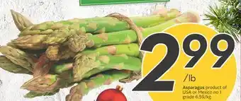 Sobeys Asparagus offer