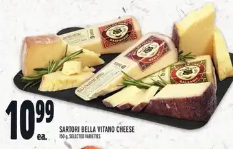 Metro Sartori bella vitano cheese offer