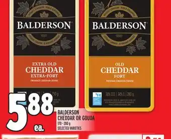 Metro Balderson cheddar or gouda offer