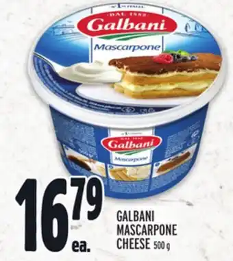 Metro Galbani mascarpone cheese offer