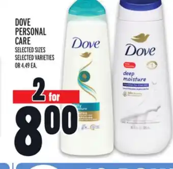 Metro Dove personal care offer