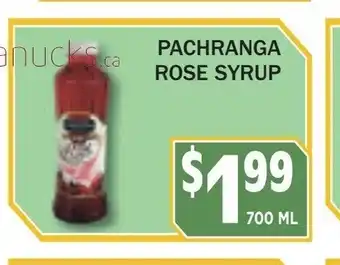 Noble Fresh Foods Pachranga Rose Syrup offer