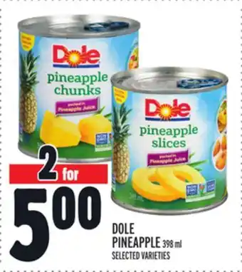 Metro Dole pineapple offer