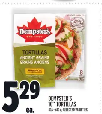Metro Dempster's 10 tortillas offer