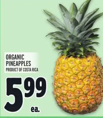 Metro Organic pineapples offer