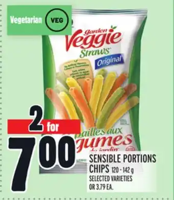 Metro Sensible portions chips offer