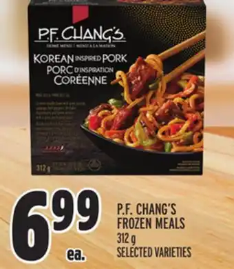 Metro P.f. chang's frozen meals offer