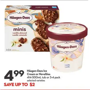 Longo's Häagen-dazs ice cream or novelties offer