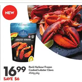 Longo's Rock harbour frozen cooked lobster claws offer