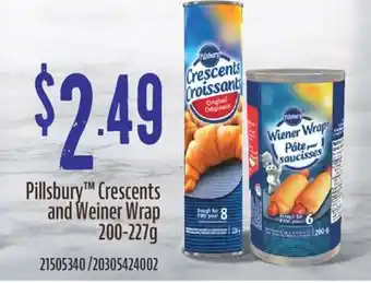 Fortinos Pillsbury crescents and weiner wrap 200-227g offer