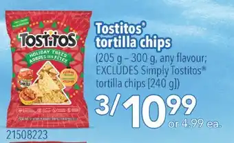 Fortinos Tostitos tortilla chips offer