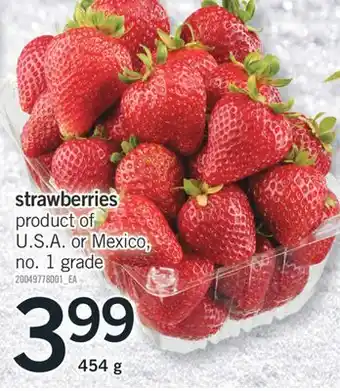 Fortinos Strawberries, 454 offer