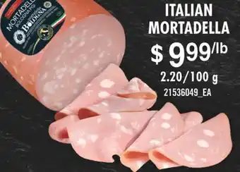 Fortinos Italian mortadella offer