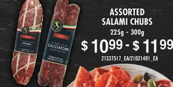 Fortinos Assorted salami chubs offer