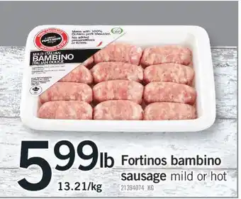 Fortinos Fortinos bambino sausage offer