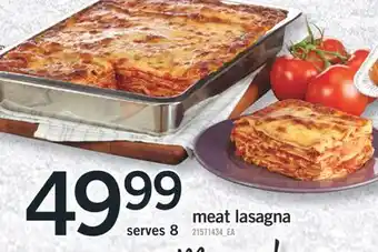 Fortinos Meat lasagna offer