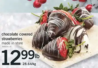Fortinos Chocolate covered strawberries offer