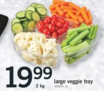 Fortinos Large veggie tray offer