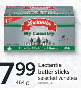 Fortinos Lactantia butter sticks 454 g offer