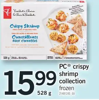 Fortinos Pc crispy shrimp collection offer