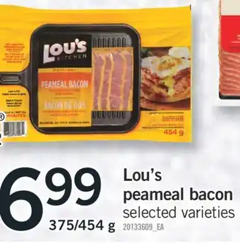 Fortinos Lou's peameal bacon offer