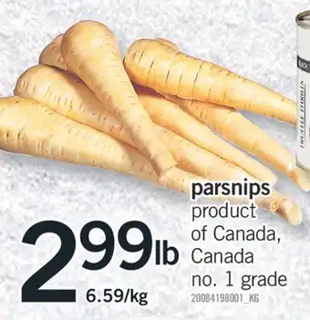 Fortinos Parsnips offer