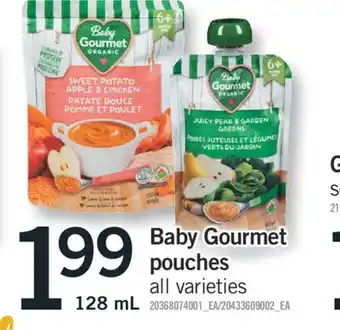Fortinos Baby gourmet pouches 128 ml offer