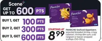 Sobeys Seafood appetizers offer