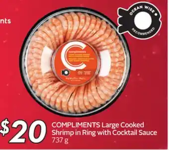 Sobeys Compliments large cooked shrimp offer