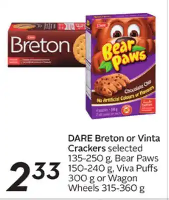 Sobeys Breton or vinta crackers offer