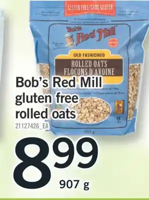 Fortinos Bob's red mill gluten free rolled oats, 907 g offer